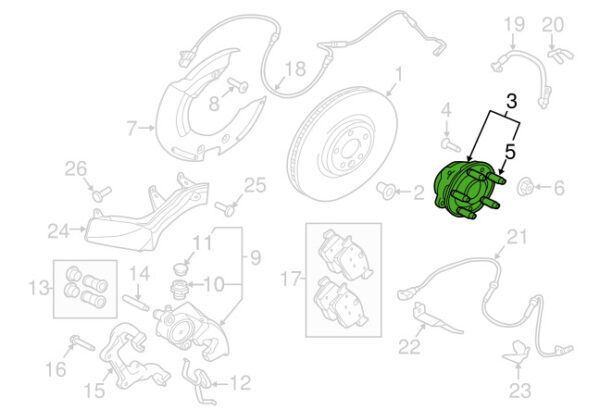 Jaguar XE X760 Front Wheel Bearing T2H36089 New Genuine - Image 3