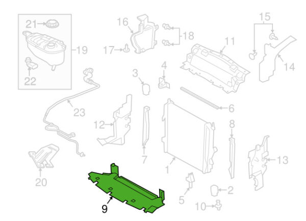 JAGUAR F-TYPE X152 deflector sign T2R22336 new original - Image 3