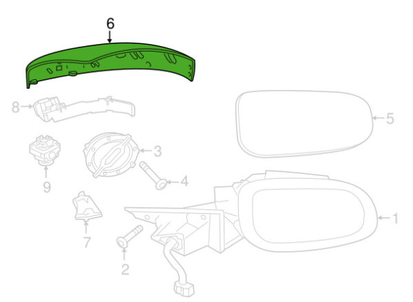 JAGUAR F-PACE X761 Left Side Mirror Cover T4A3854LML New Genuine - Image 6