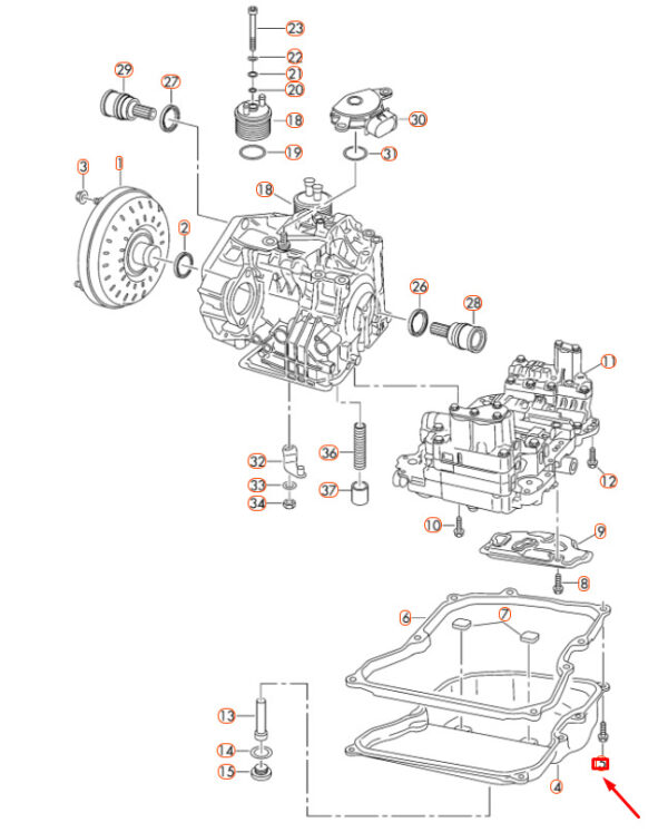 NEW AUDI Q3 8U TRANSMISSION VALVE SCREW WHT000309 ORIGINAL - Image 4
