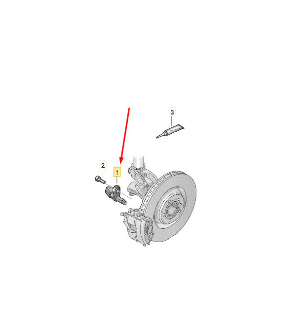 NEW SEAT ATECA KH7 FRONT RIGHT SIDE ABS SENSOR WHT003860A ORIGINAL - Image 3
