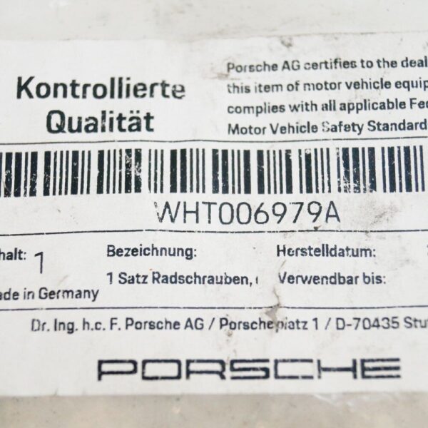 Porsche 911 991 wheel lock bolt set WHT006979A REAL NEW - Image 6