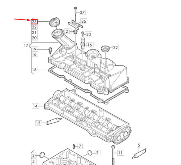 NEW GENUINE OEM 06K103485D