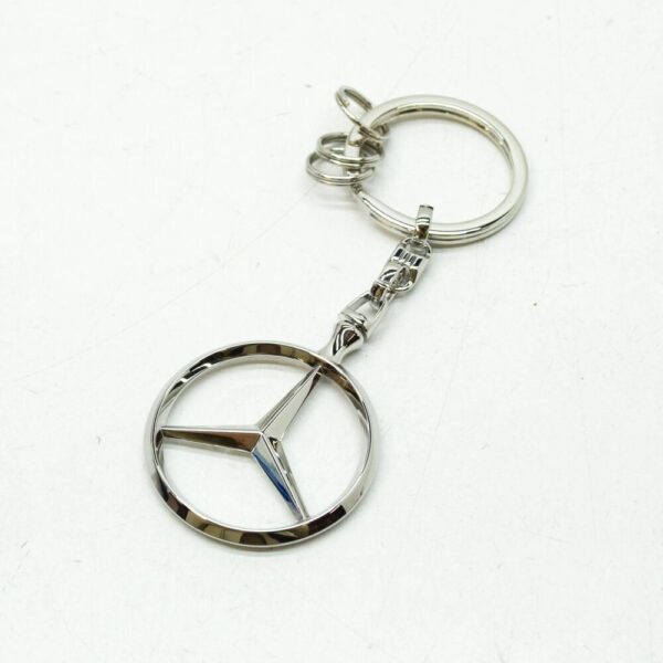 MERCEDES-BENZ KEY RING SILVER B66957516 NEW ORIGINAL - Image 4