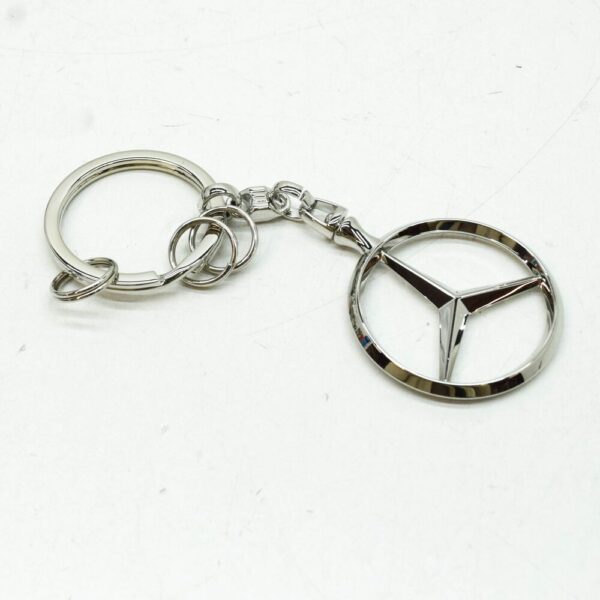MERCEDES-BENZ KEY RING SILVER B66957516 NEW ORIGINAL - Image 5