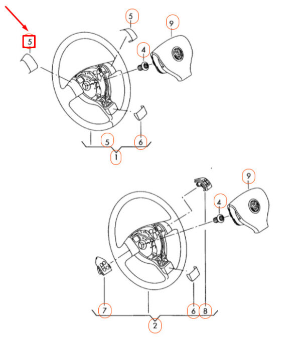 NEW GENUINE OEM 1K04986851QB