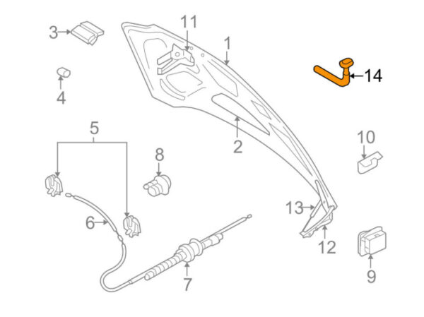 VOLVO S60 MK1 Windscreen Washer Nozzle 30655606 NEW GENUINE - Image 6