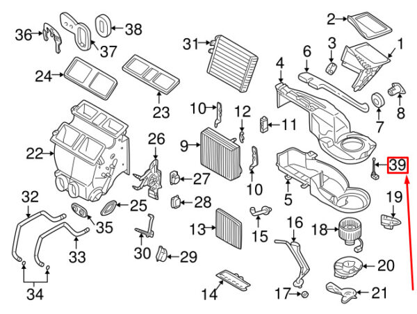 VOLVO S60 MK1 TEMPERATURE SENSOR 30665118 NEW GENUINE - Image 3