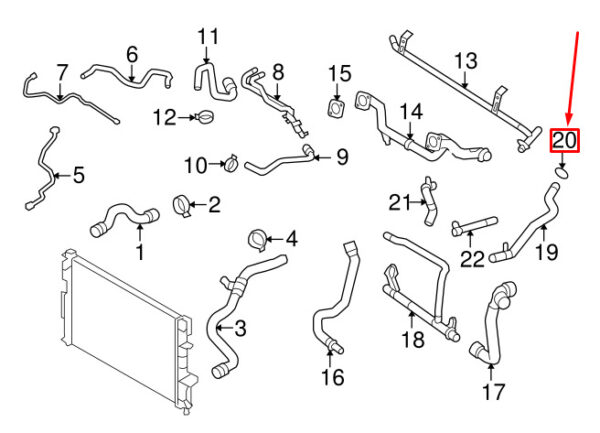 Volvo XC90 MK1 Bypass Hose O-Ring 30670569 NEW REAL - Image 3