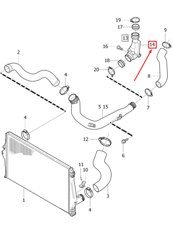 Volvo XC90 MK1 resonator housing 30740896 NEW ORIGINAL