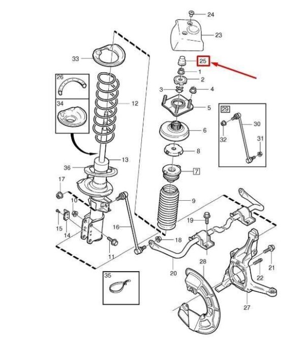 Volvo XC90 MK1 Original 30760086 Front Pillar Cap - Image 6