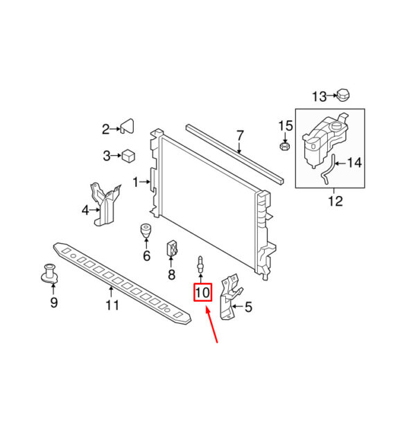 VOLVO XC70 P24 Radiator Drain Plug 30776240 NEW GENUINE - Image 6
