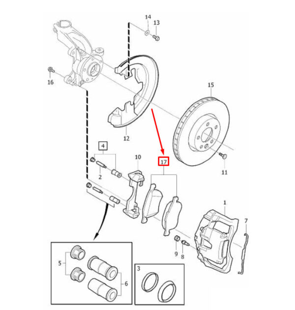 VOLVO S80 MK2 FRONT BRAKE PAD SET 31200229 NEW GENUINE - Image 3