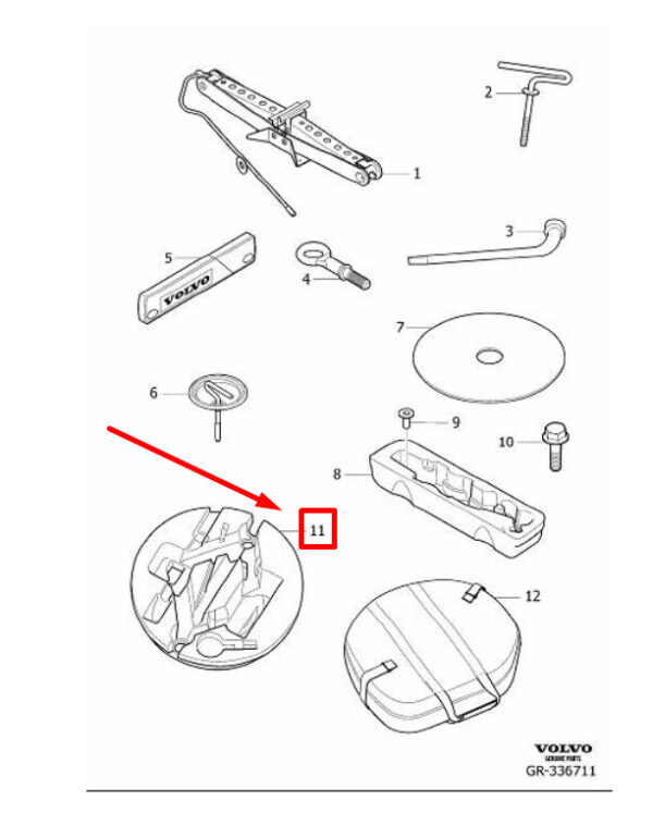 VOLVO C70 MK2 INNER REAR BOX 31381882 NEW GENUINE - Image 3