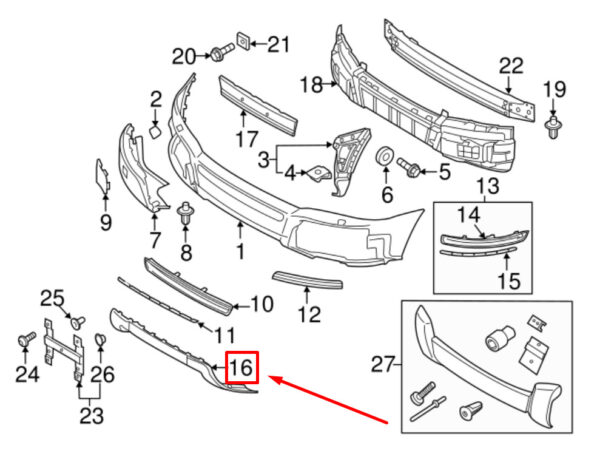 VOLVO XC90 MK1 FRONT BUMPER BODY FRAME 31383720 NEW GENUINE - Image 3