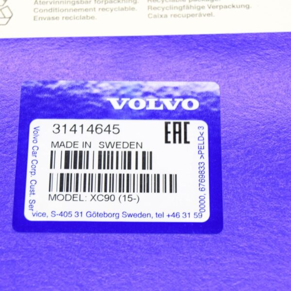 Volvo XC90 MK2 Dirt Catcher Set Front 31414645 New Original - Image 6