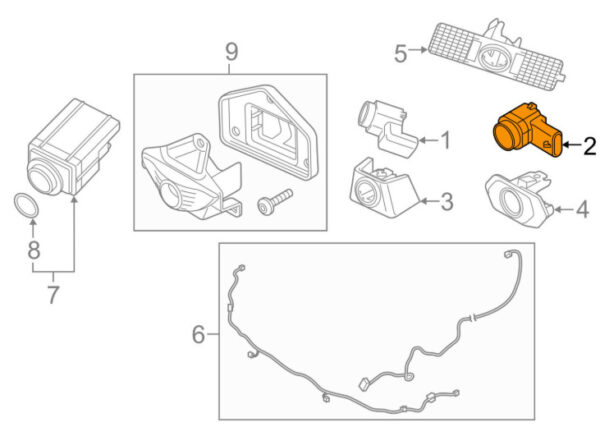 Volvo XC60 MK1 Front Parking Aid 31445166 NEW REAL - Image 3