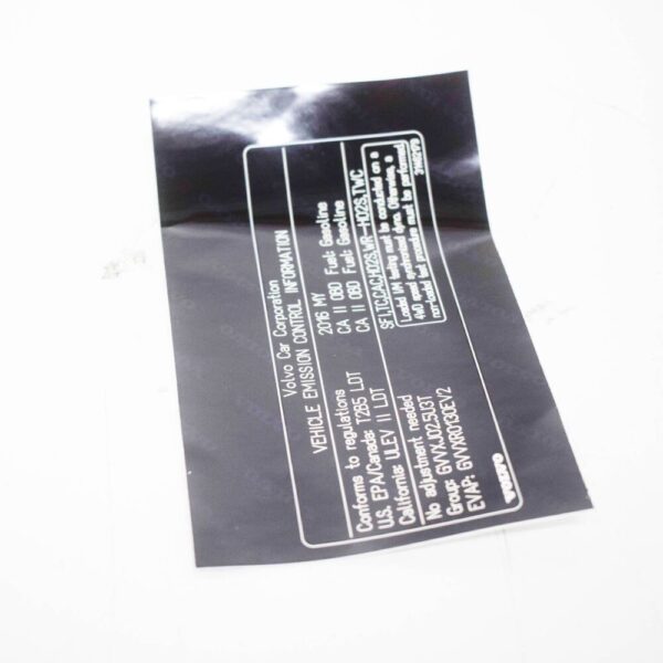 Volvo XC60 MK2 engine compartment sticker 31462179 NEW REAL - Image 3