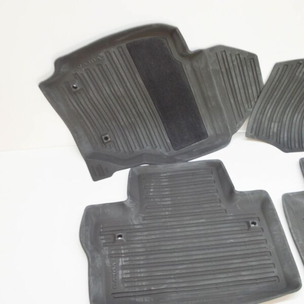 Volvo S80 MK2 Rubber Floor Off Black Mats Set LHD 39807564 NEW GENUINE - Image 3