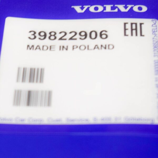 VOLVO S80 MK2 BLACK RUBBER TUNNEL MAT 39822906 NEW GENUINE - Image 3