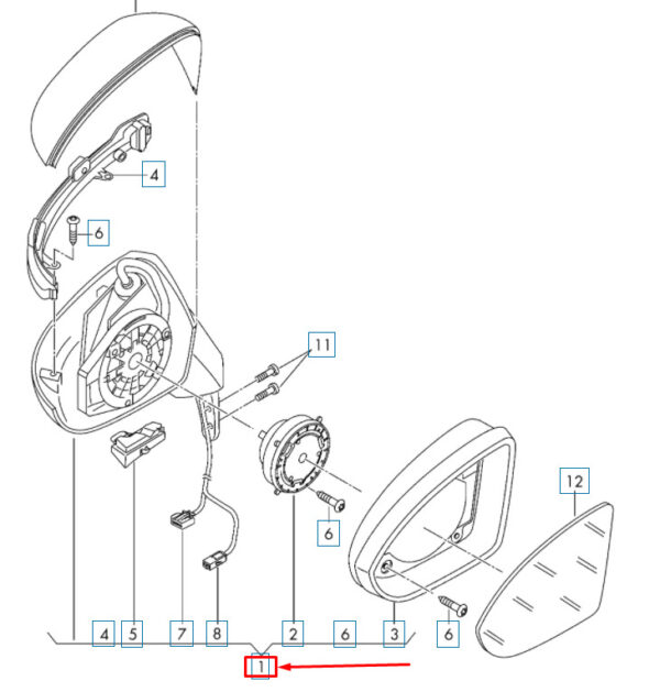 NEW GENUINE OEM 5G1857508EQ9B9