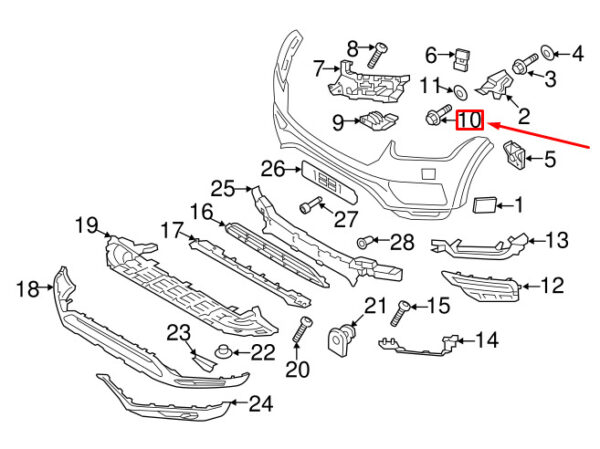 VOLVO XC90 MK1 FLANGE BOLT 982758 NEW GENUINE - Image 3