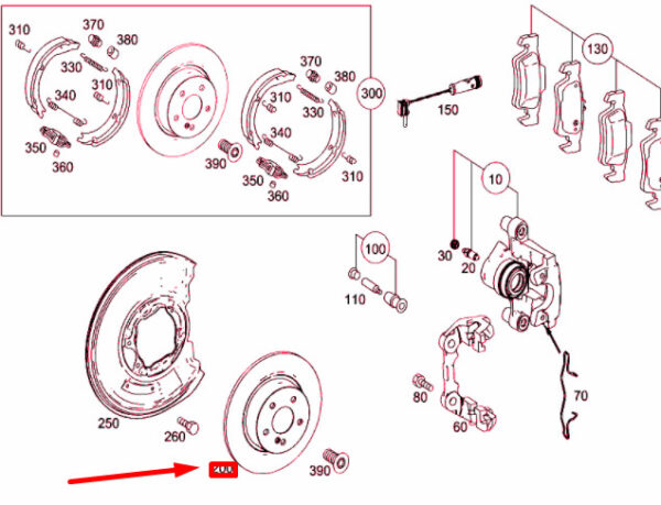 NEW MERCEDES-BENZ E W212 REAR BRAKE DISC A000423111207 ORIGINAL - Image 4
