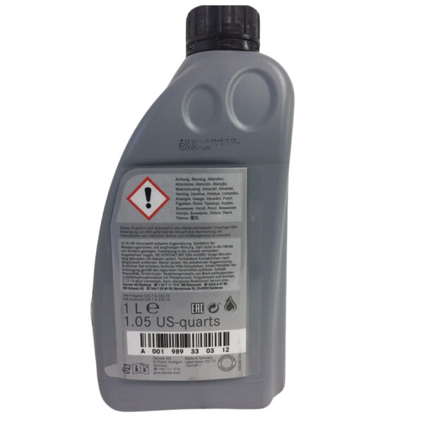 Mercedes-Benz Axle Diff 75w-85 1 Liter Differential Oil A0019893309 Aute - Image 4