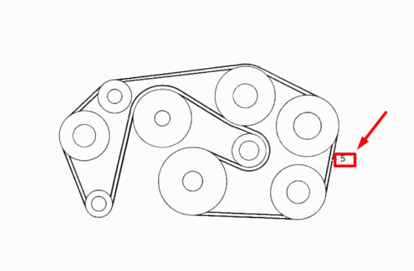 NEW MERCEDES-BENZ C W202 ACCESSORY V-BELT A0079978292 ORIGINAL - Image 4