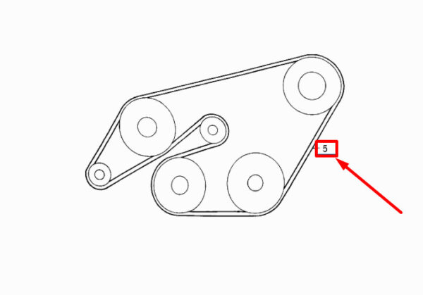 NEW MERCEDES-BENZ E W210 V-BELT A010997799264 ORIGINAL - Image 4