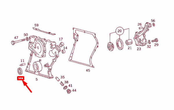 Mercedes-Benz E W210 Control Housing Seal Ring A0109978947 NEW ORIGINAL - Image 4