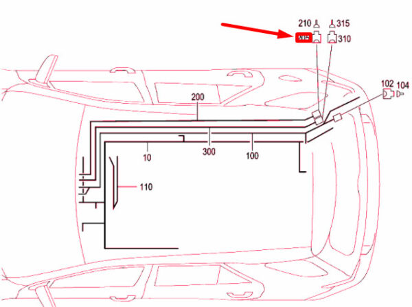 MERCEDES-BENZ ML W164 Interior Roof Connector Plug A0435457828 NEW ORIGINAL - Image 4