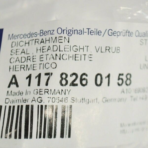 NEW MERCEDES BENZ CLA C117 FRONT RIGHT HEADLIGHT SEAL A1178260158 2015 14-18 - Image 4