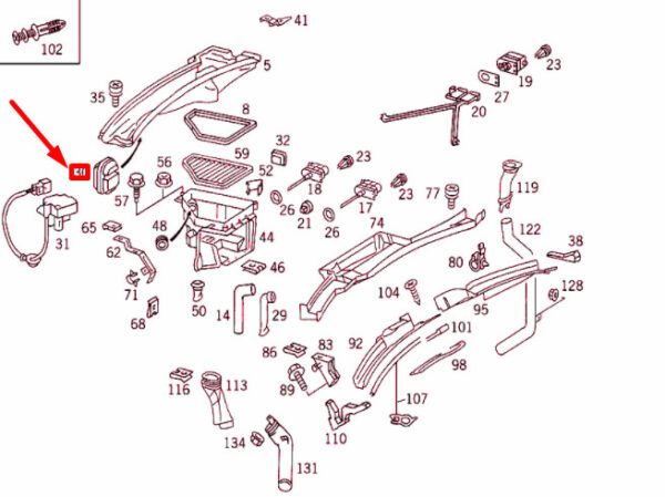 NEW MERCEDES-BENZ S W140 WATER DRAIN VALVE A1408320084 ORIGINAL - Image 4