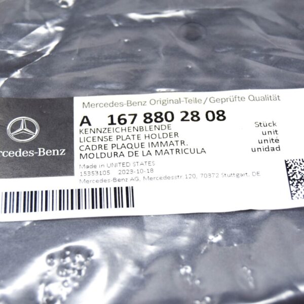 MERCEDES-BENZ GLE W167 Front Number Holder A1678802808 NEW ORIGINAL