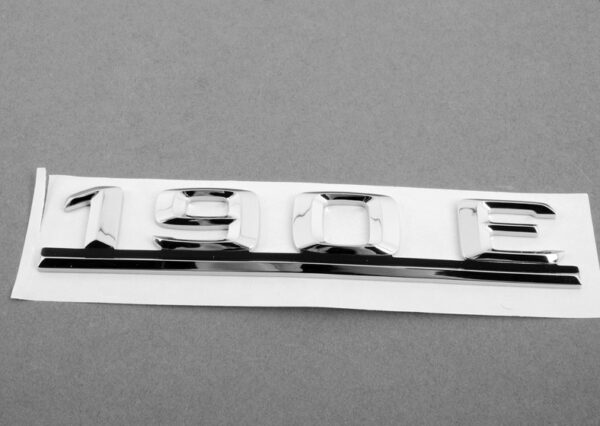 New ORIGINAL MB 190 W201 Rear Trunk Lid 190E Badge Emblem A2018172015 OEM - Image 4