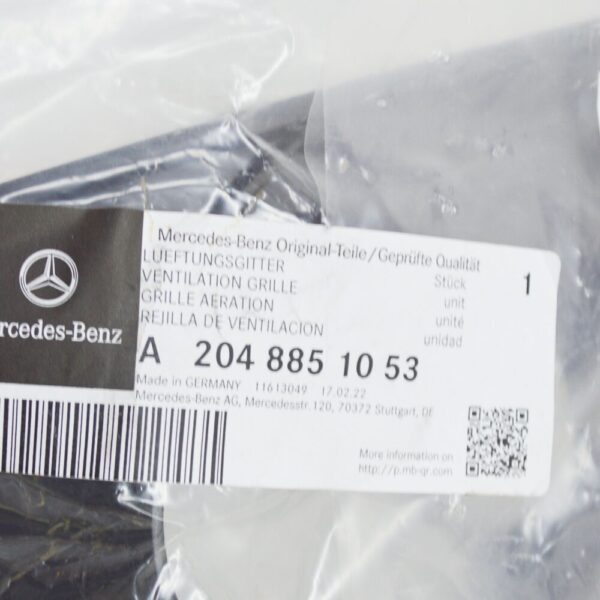 MERCEDES-BENZ C W204 Front Bumper Right Grille A2048851053 NEW ORIGINAL