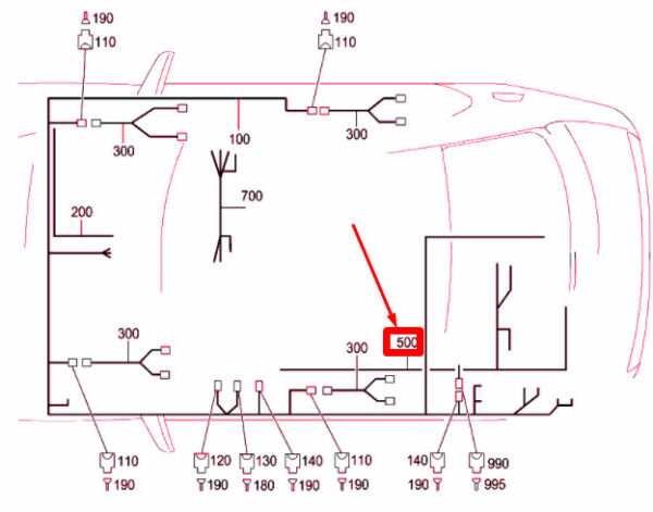 MB E W211 Navigation Power Supply Wiring Harness A211540910998 NEW ORIGINAL - Image 4