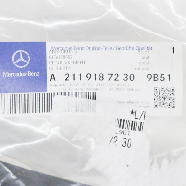 MERCEDES-BENZ AMG GT C190 Front Right Seat Cover A21191872309B51 NEW