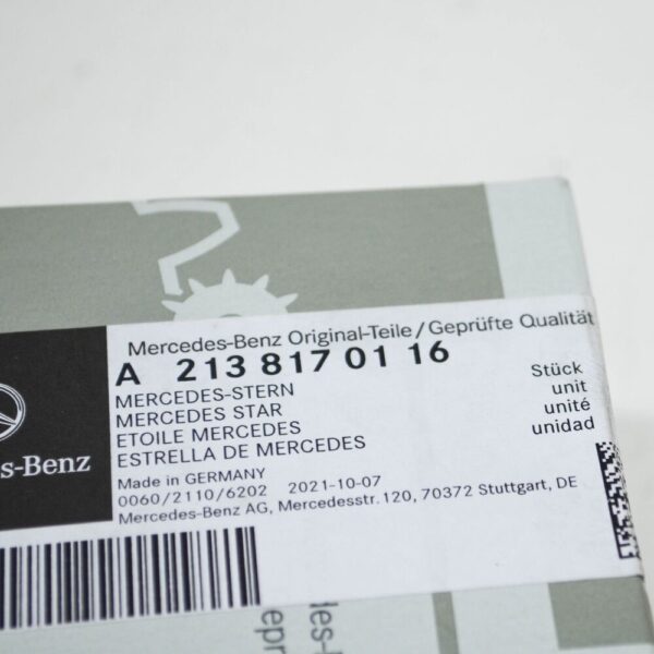 MERCEDES BENZ E W212 Rear Trunk Lid Emblem Badge A2138170116 NEW ORIGINAL