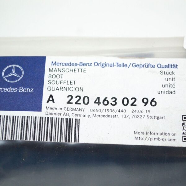 MERCEDES-BENZ S W220 RACK AND PINION STEERING BOOT A2204630296 NEW ORIGINAL