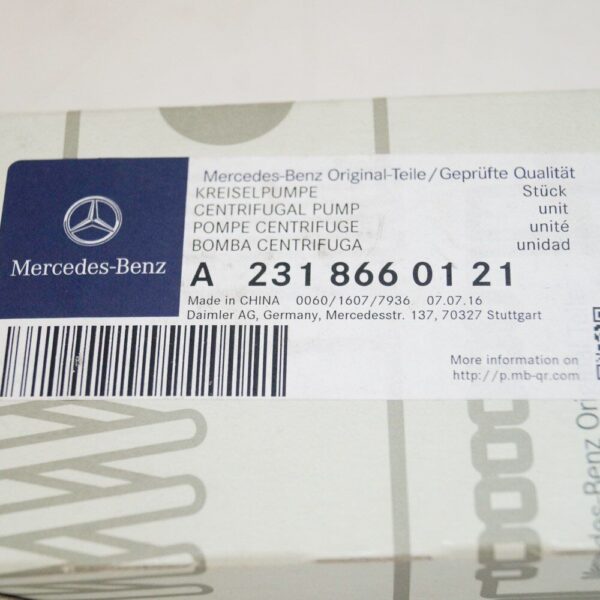 Mercedes Benz SL R231 windshield washer engine pump A2318660121 original new