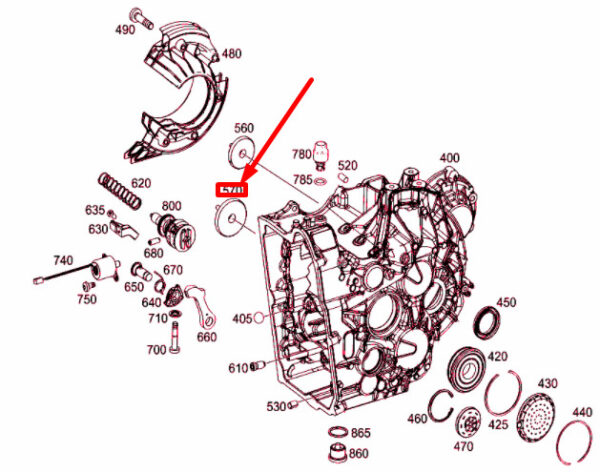 NEW MERCEDES-BENZ A W176 TRANSFER LARGE OIL FUNNEL A2463716100 ORIGINAL - Image 4