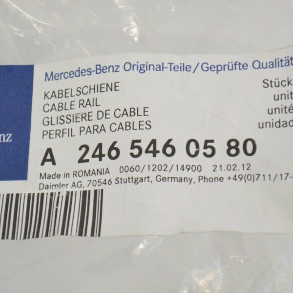 Mercedes-Benz B-Class W246 Cable Rail A2465460580 New Original - Image 4