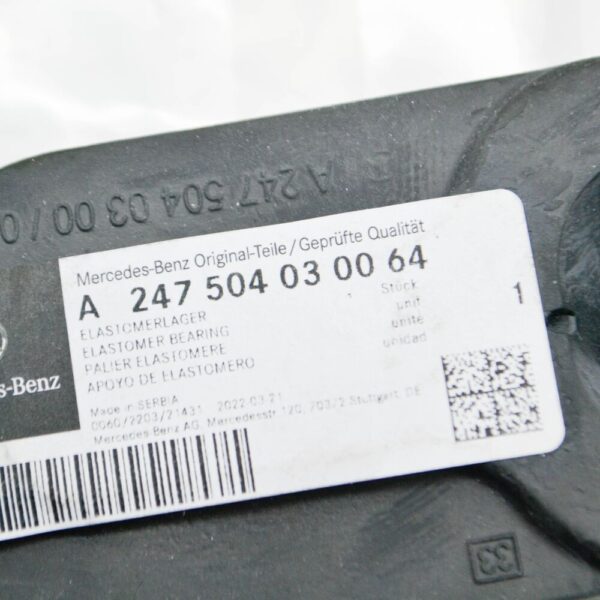 MERCEDES-BENZ GLA H247 RADIATOR LEFT ELASTOMER BEARING A247504030064 NEW ORIGINAL