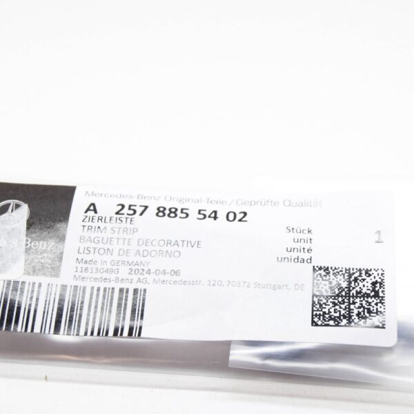 MB CLS C257 Front Right Bumper Side Trim Strip A257855402 NEW ORIGINAL