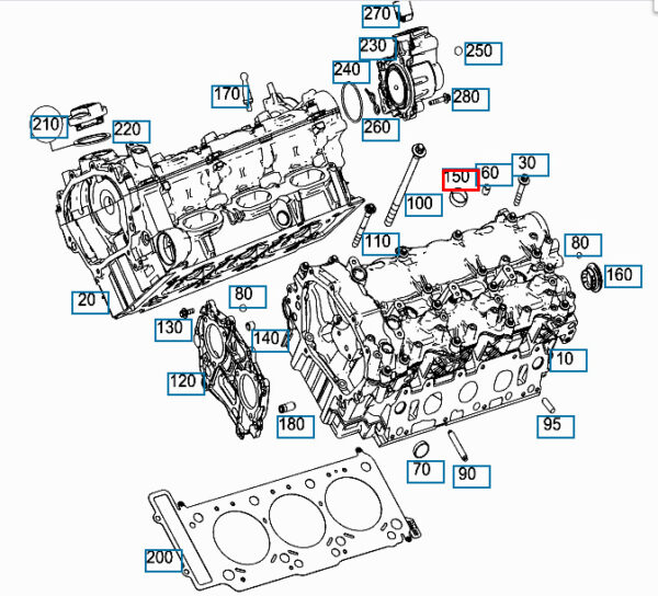 MERCEDES-BENZ E W212  Fuel Injector Seal  A2760160021 NEW ORIGINAL - Image 4