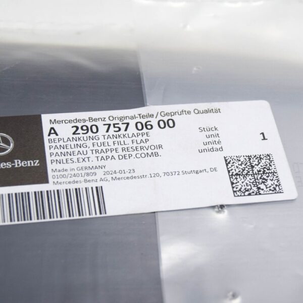 MERCEDES-BENZ AMG GT X290 Fuel Filler Door A2907570600 NEW ORIGINAL
