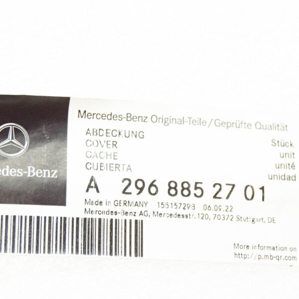 Mercedes-Benz EQS SUV X296 Rear Right Lower Cover A2968852701 NEW
