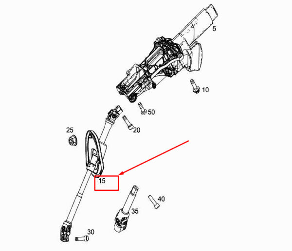 NEW MERCEDES-BENZ VITO W447 STEERING COLUMN SHAFT A4474602700 - Image 4